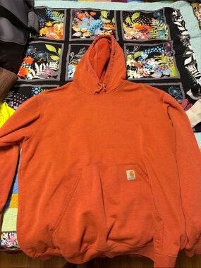 Carhartt Men's Rust Orange Turtleneck Sweater